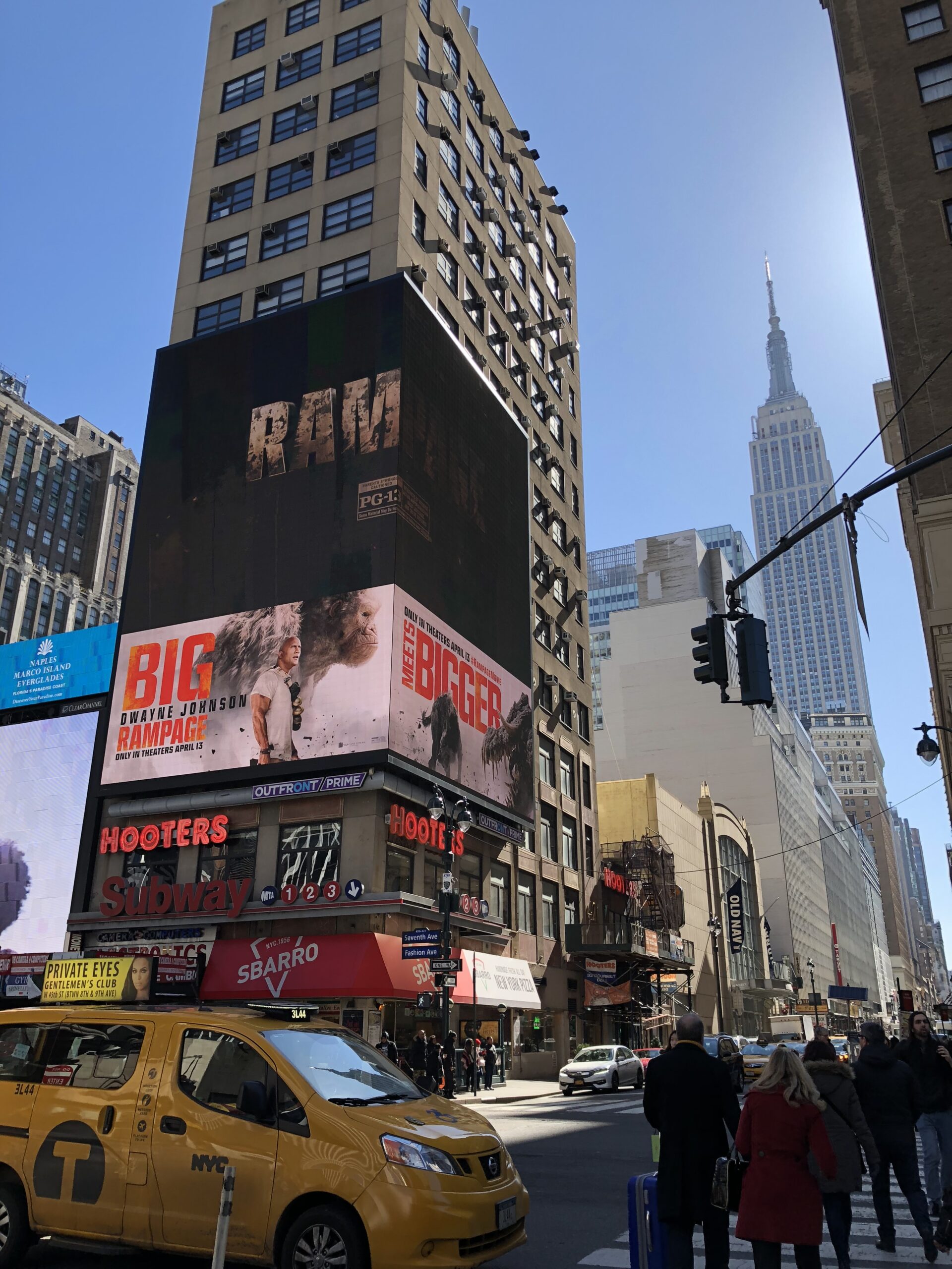 Advertisement in Manhattan